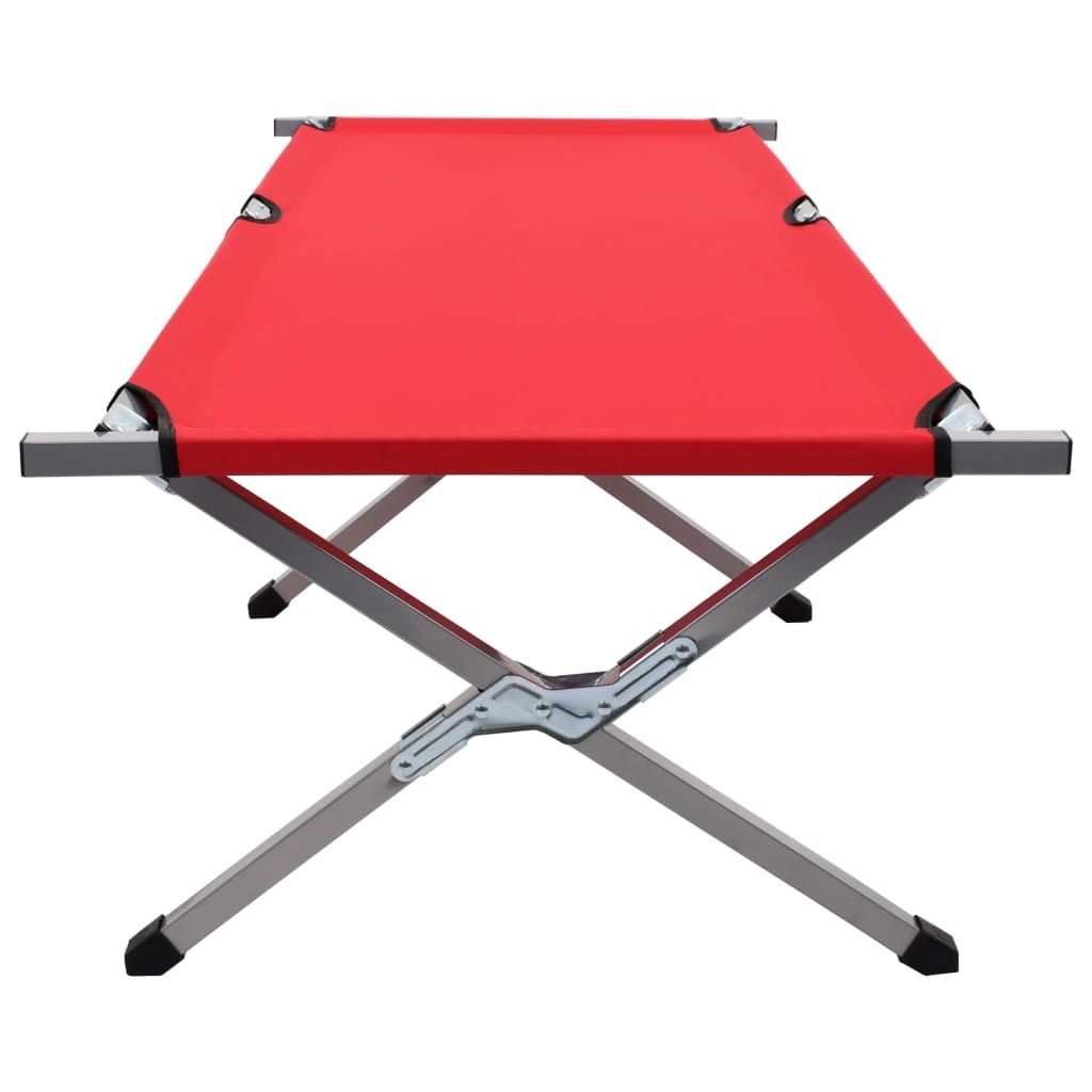 Camping Bed 190x74x47 cm XL Red